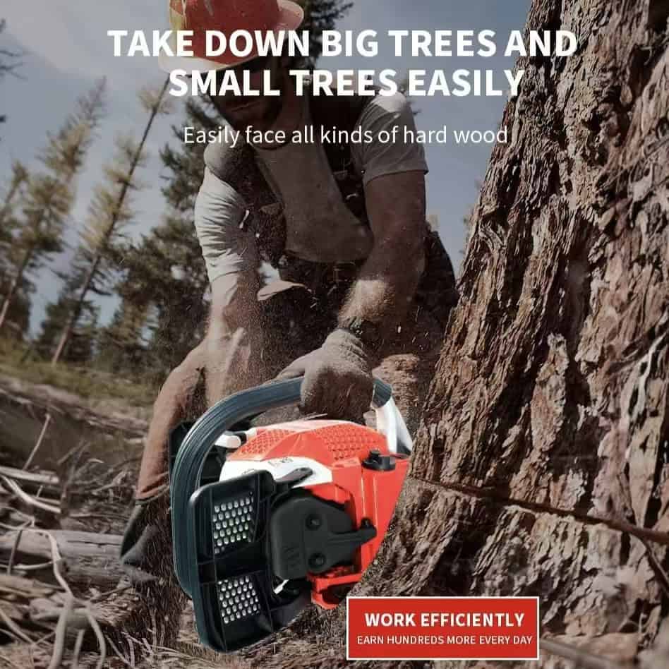 X7 Gasoline Chainsaw | 62CC High-Power Professional Logging Tool